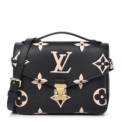 Louis Vuitton Empreinte Monogram Giant Pochette Metis Black Beige 1 of 11