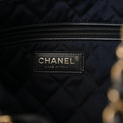 Chanel Metallic Calfskin Quilted Small Chanel 22 Ruthenium 9 of 10