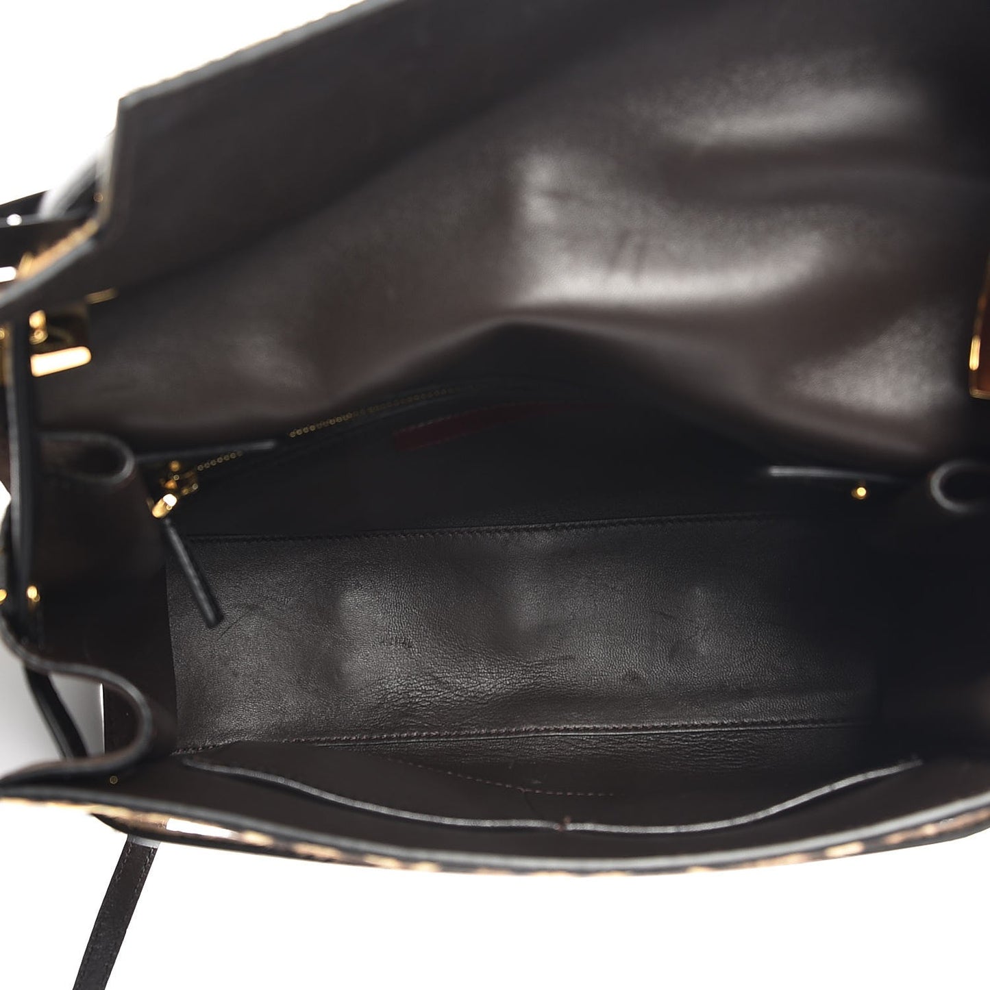 Calf Hair My Rockstud Frame Bag Leopard