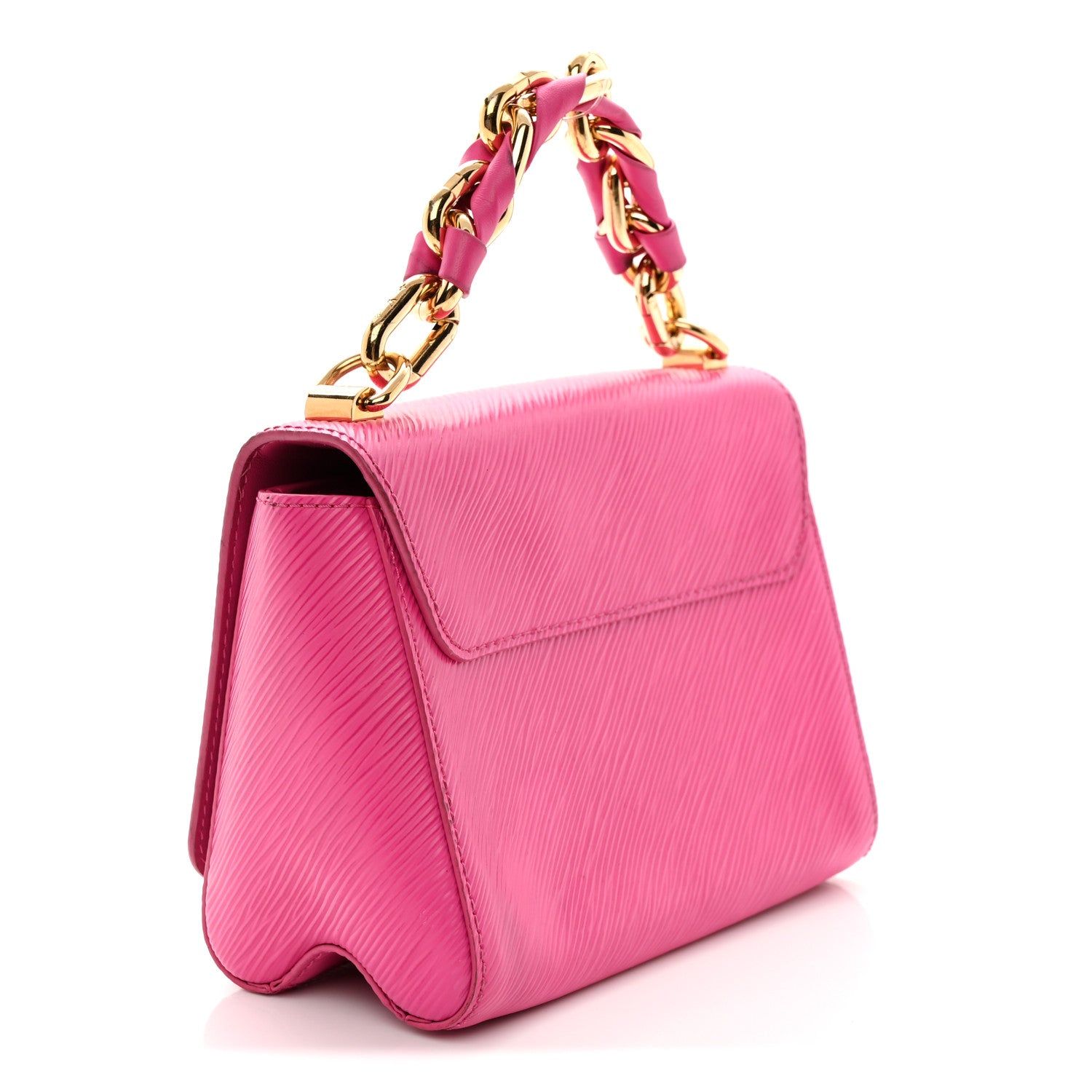 Louis Vuitton Epi Twist Braided Chain Shoulder Bag PM Rose Miami Pink 3 of 11