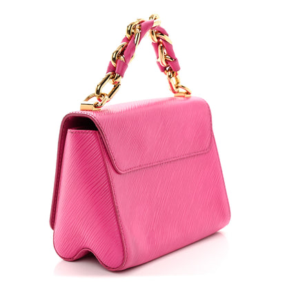 Louis Vuitton Epi Twist Braided Chain Shoulder Bag PM Rose Miami Pink 3 of 11