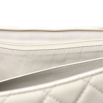 Chanel Caviar Quilted Maxi Single Flap White 18 of 21
