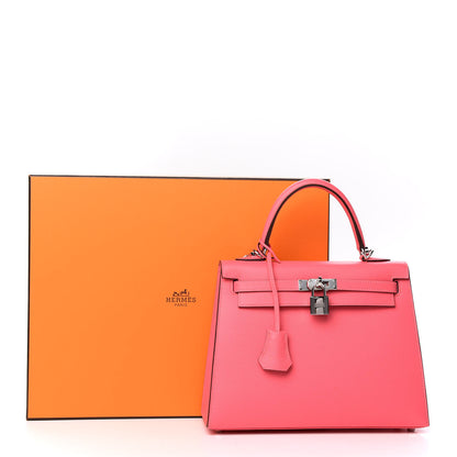 Hermes Epsom Kelly Sellier 25 Rose Azalee 40 of 40