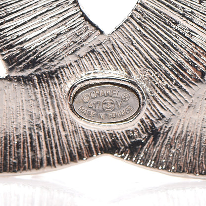 Chanel Baguette Crystal CC Brooch Silver 4 of 5