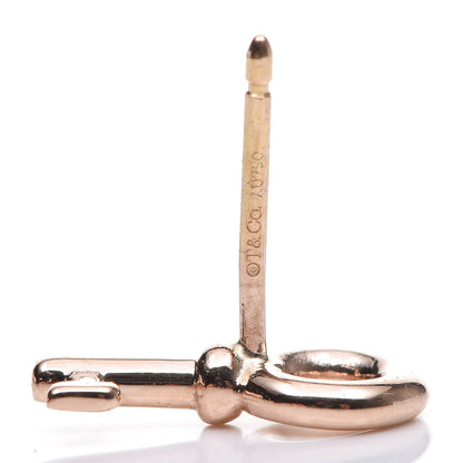 Tiffany 18K Rose Gold Mini Key Earrings 4 of 4