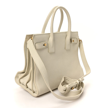 Saint Laurent Grained Calfskin Baby Sac De Jour Souple Ivory 3 of 10