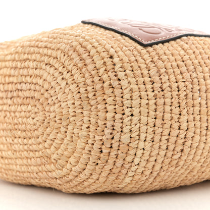 Loewe Calfskin Raffia Bucket Bag Natural Tan 9 of 9