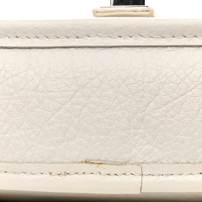 Chanel Calfskin Mademoiselle Flap Shoulder Bag White 15 of 15