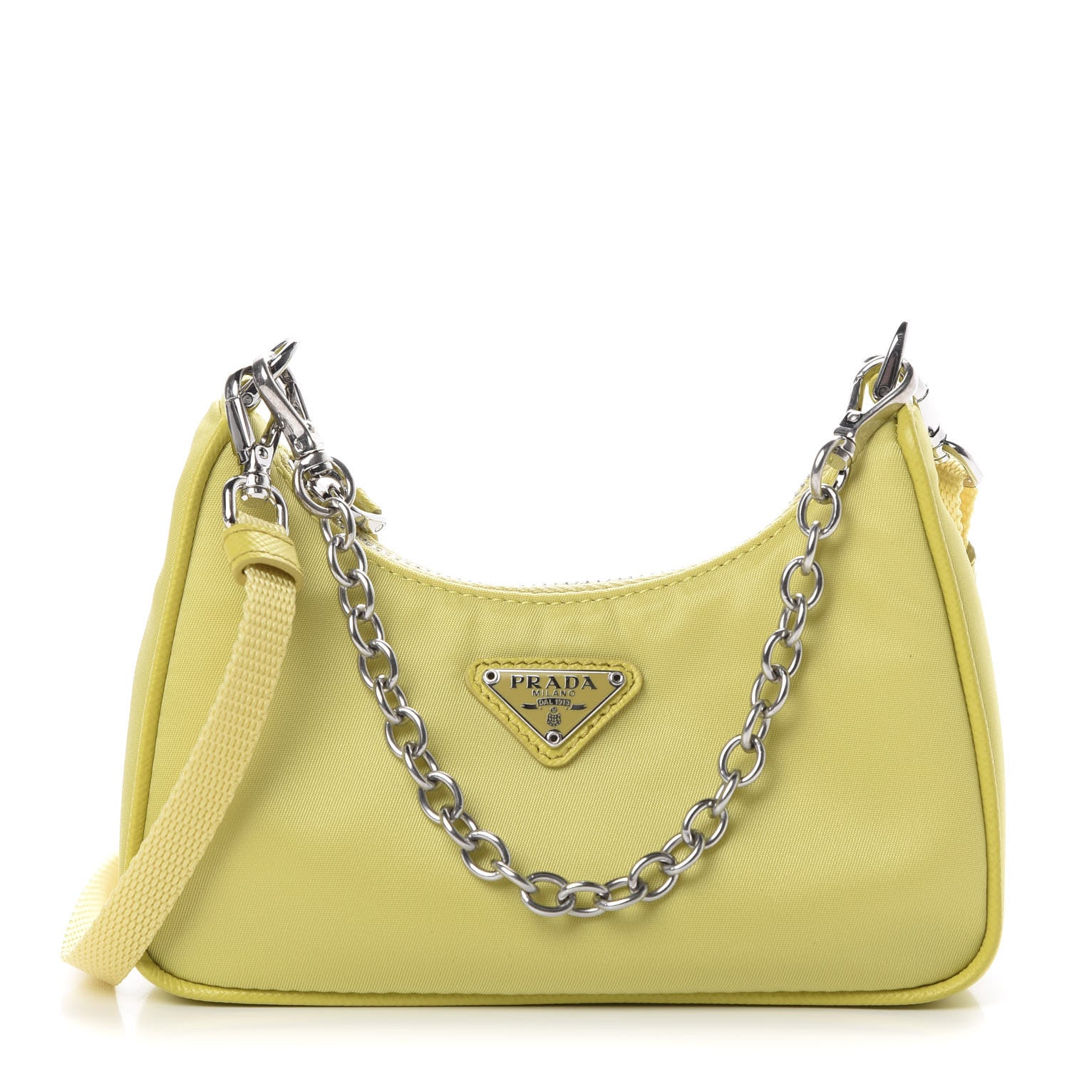 Prada Tessuto Nylon Saffiano Mini Re-Edition 2000 Shoulder Bag Ananas 1 of 9