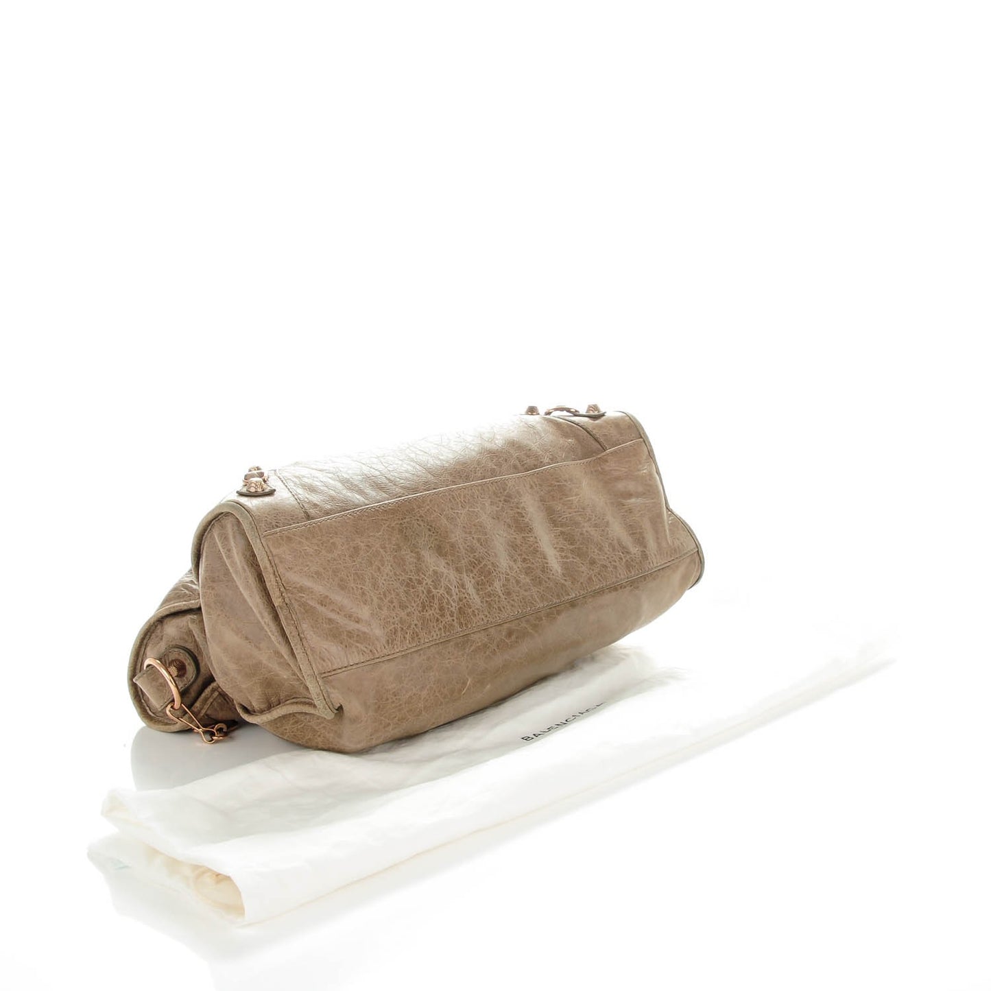 Agneau Giant 12 Rose Gold Hardware City Gris Poivre