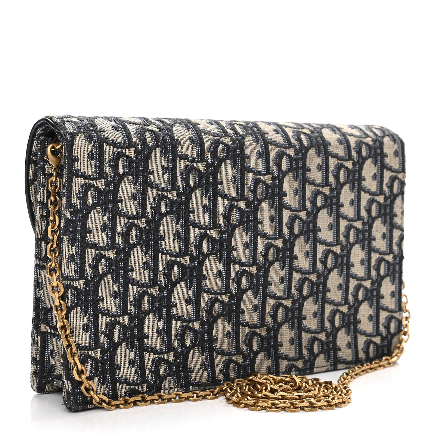 Oblique Saddle Chain Pouch Blue