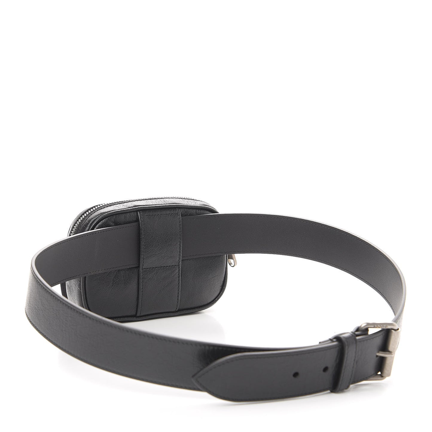 Fluffy Calfskin Mini Morpheus Belt Bag 90 36 Black