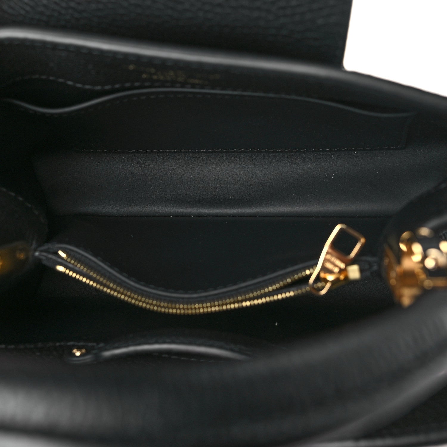 Louis Vuitton Taurillon Capucines BB Black 5 of 9