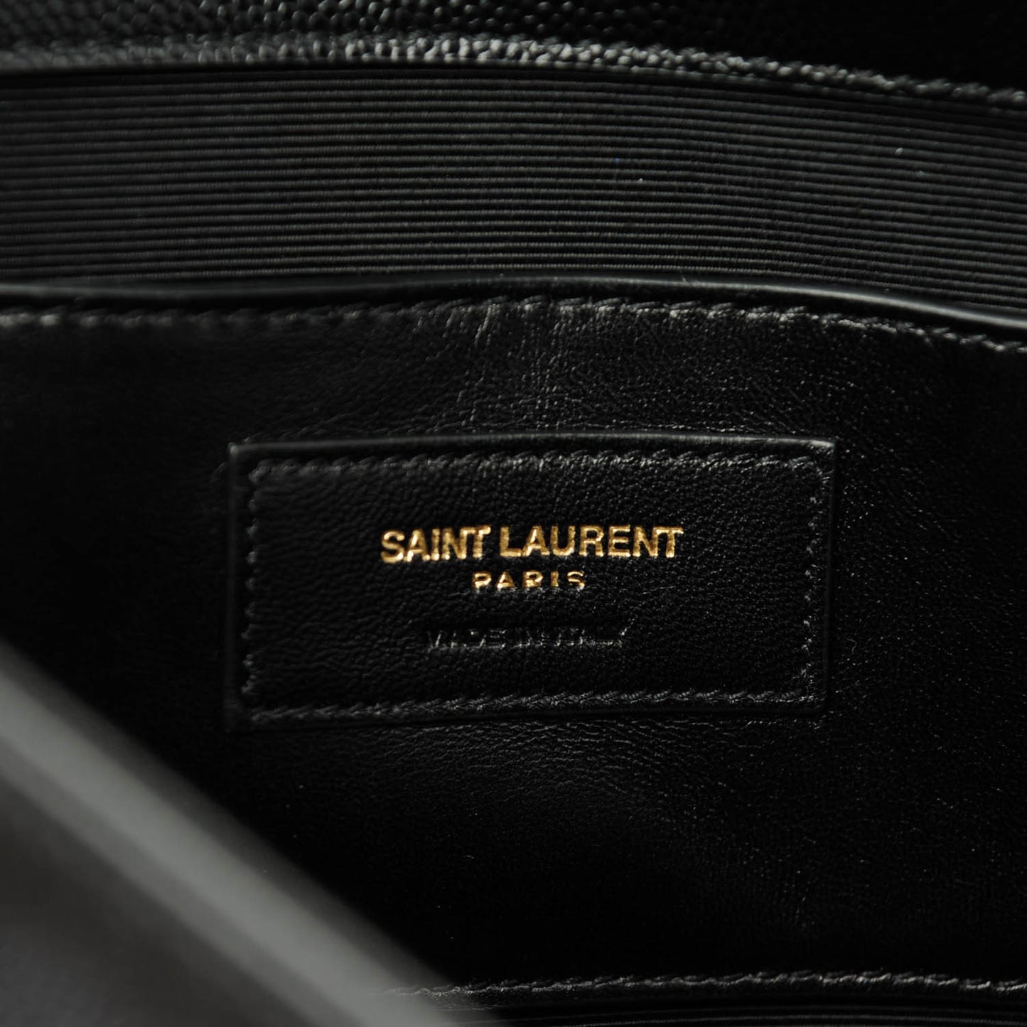 Grain De Poudre Large Classic Monogram Kate Satchel Black