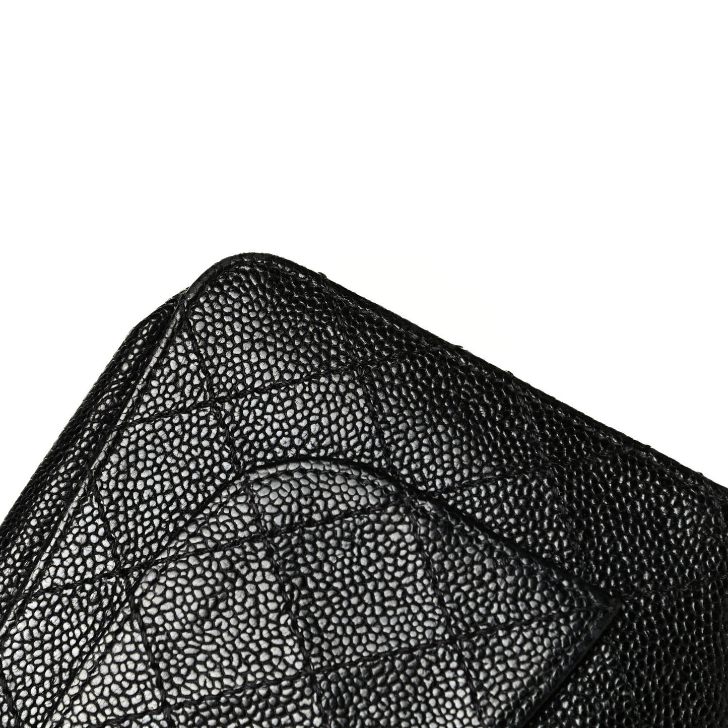 Caviar Quilted Reissue Wallet On Chain WOC Black