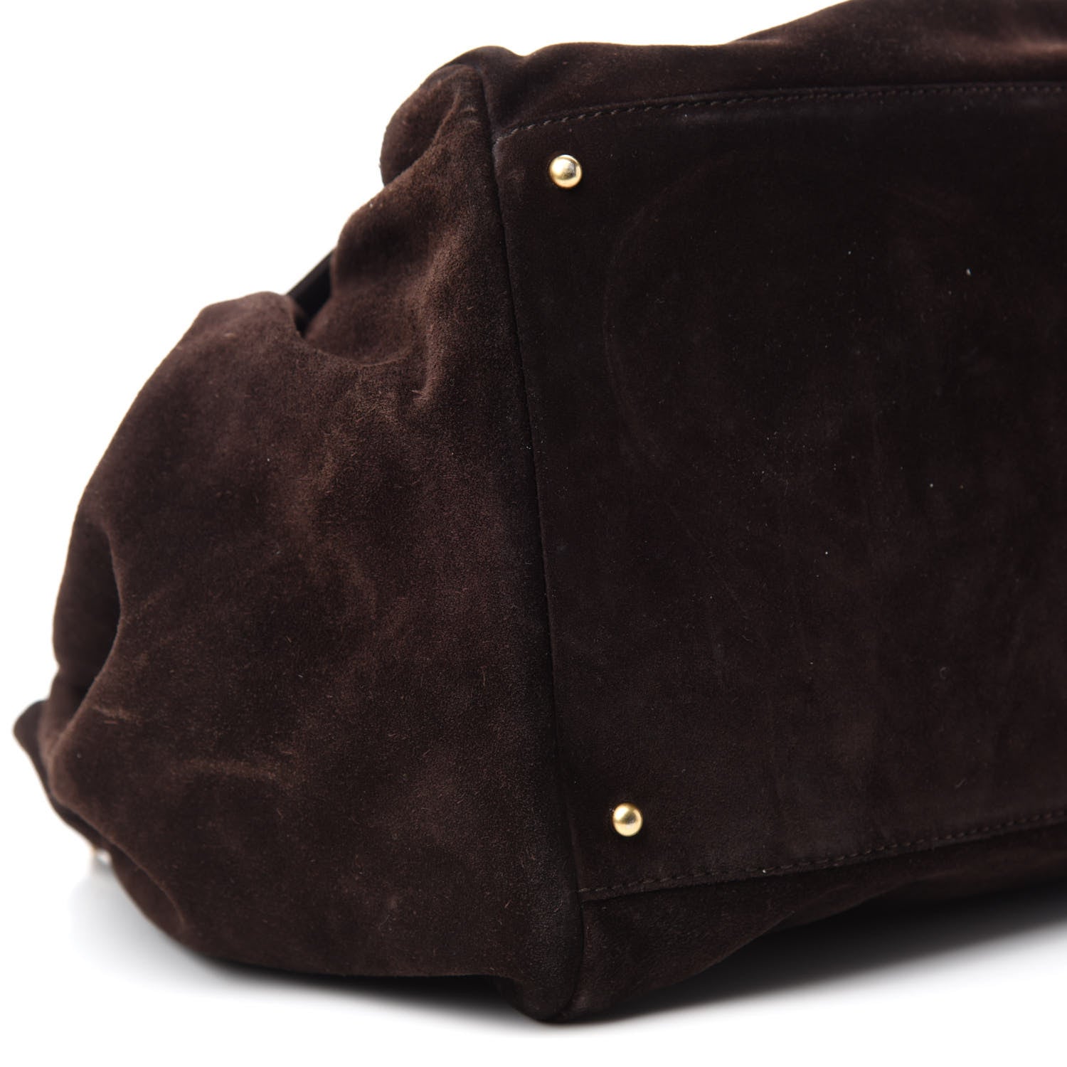Chanel Suede Accordion Flap Brown 6 of 11