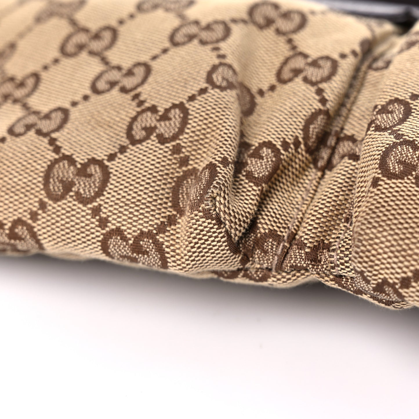 GG Monogram Double Pocket Belt Bag Dark Brown