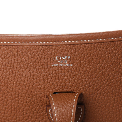 Hermes Taurillon Clemence Evelyne III PM Gold 5 of 10