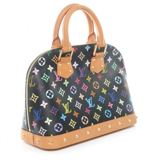 Louis Vuitton Monogram Multicolor Alma Black 3 of 7