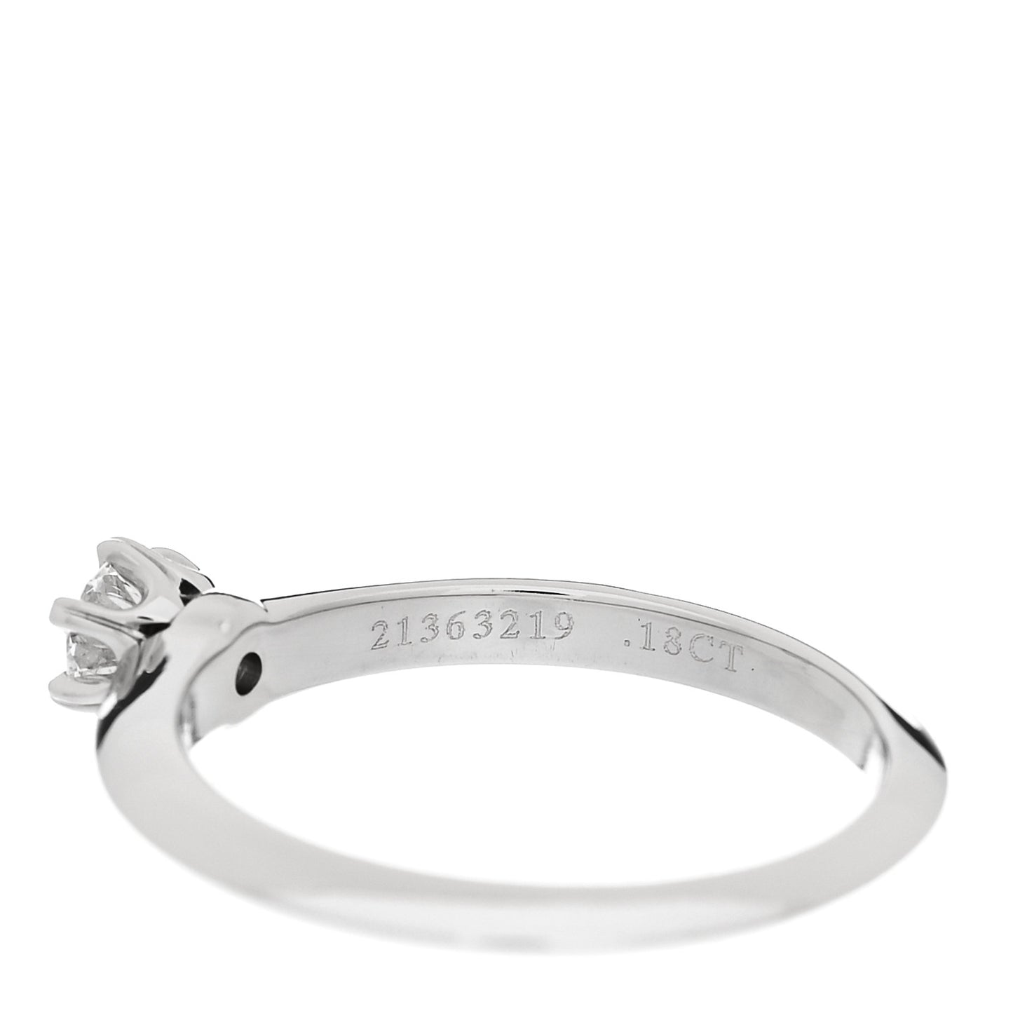 Platinum Diamond .18ct Solitaire Engagement Ring 48 4.5