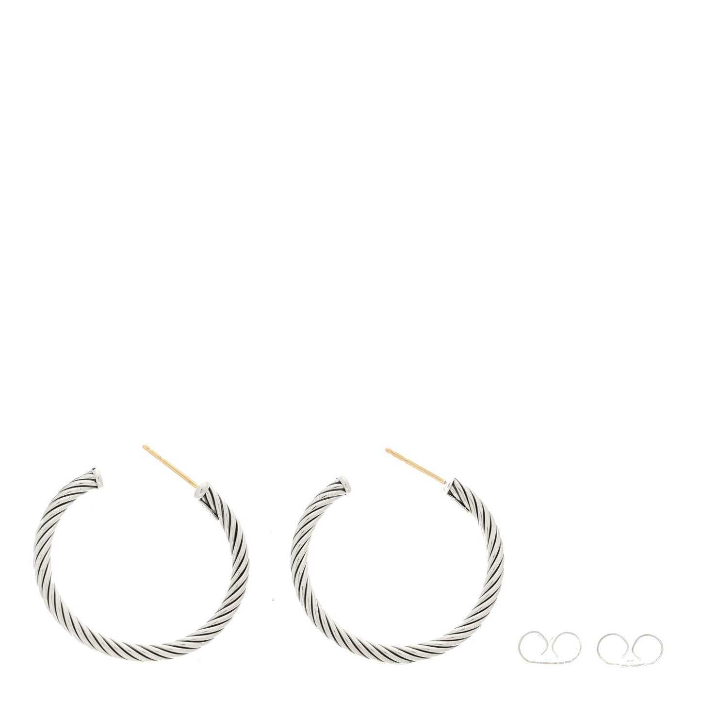 Sterling Silver Small Cable Classics Hoop Earrings