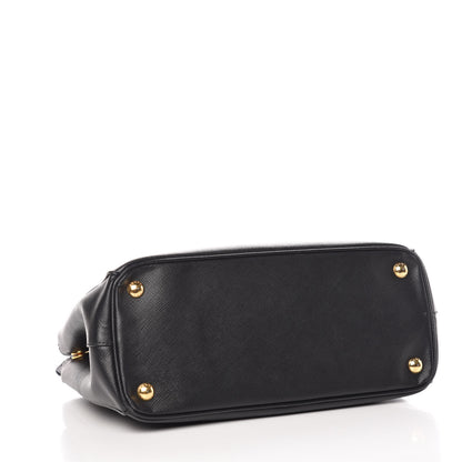 Prada Saffiano Small Galleria Double Zip Tote Black 4 of 16