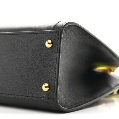 Gucci Wonka Grain Calfskin Mini Diana Tote Bag Black Yellow Fluo 10 of 10