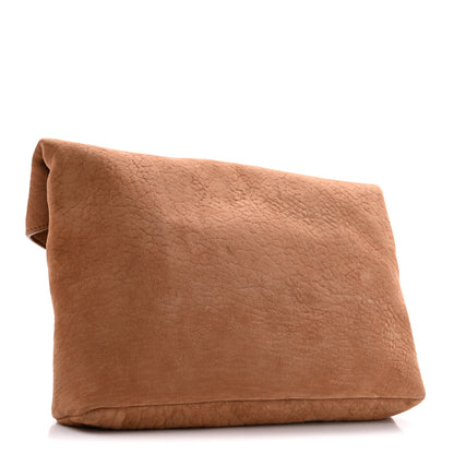 Saint Laurent Suede Large Cassandre Envelope Pouch Golden Leaf 3 of 8