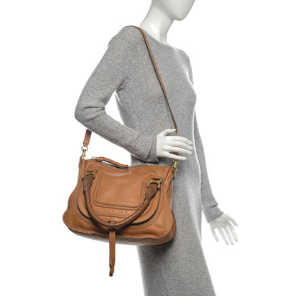 Chloe Calfskin Medium Marcie Satchel Brown Sugar 2 of 7