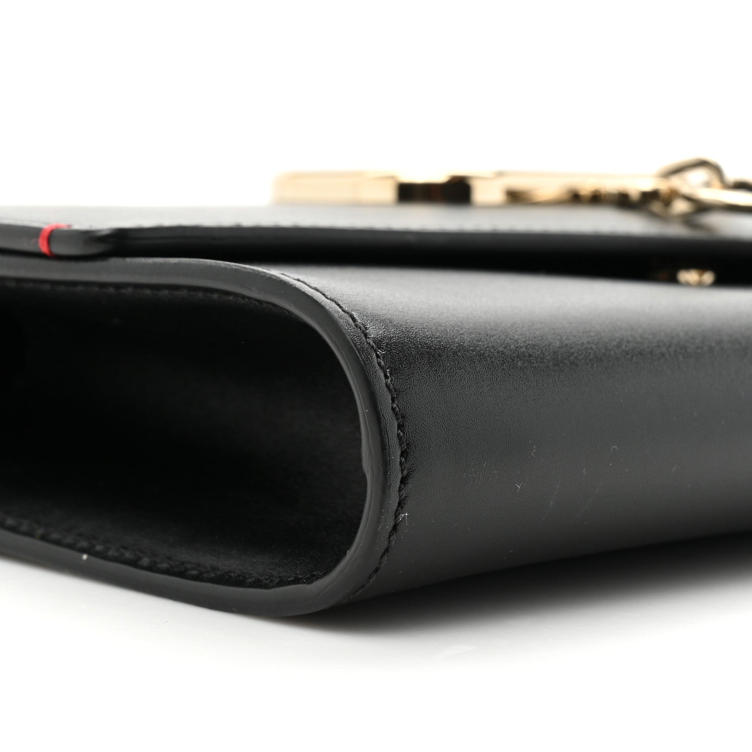 Valentino Garavani Calfskin VCase Chain Wallet Black 9 of 11