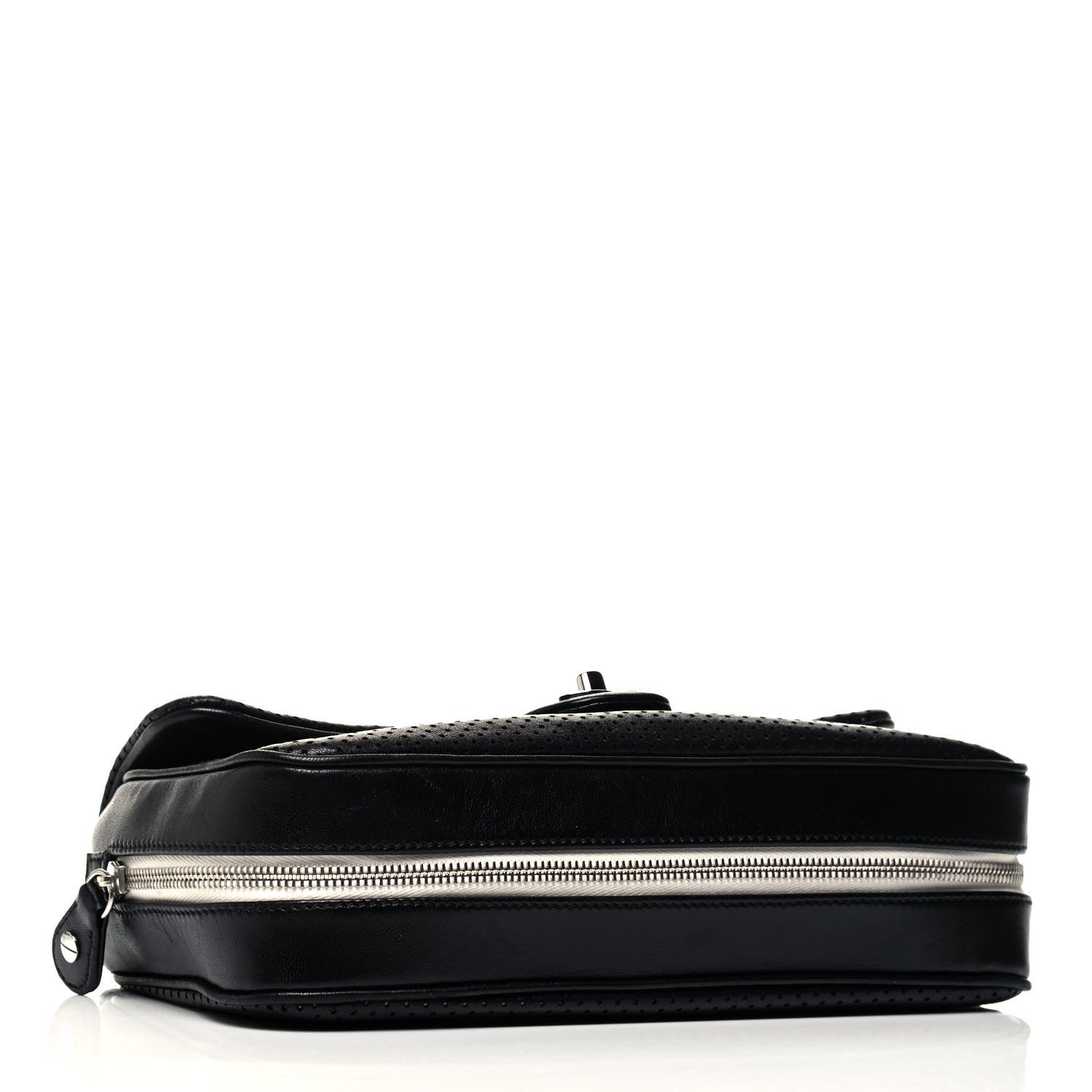 Chanel Lambskin Perforated Medium Baseball Spirit Flap Black 4 of 9