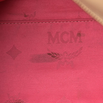 MCM Visetos Striped Tote Beige 18 of 20