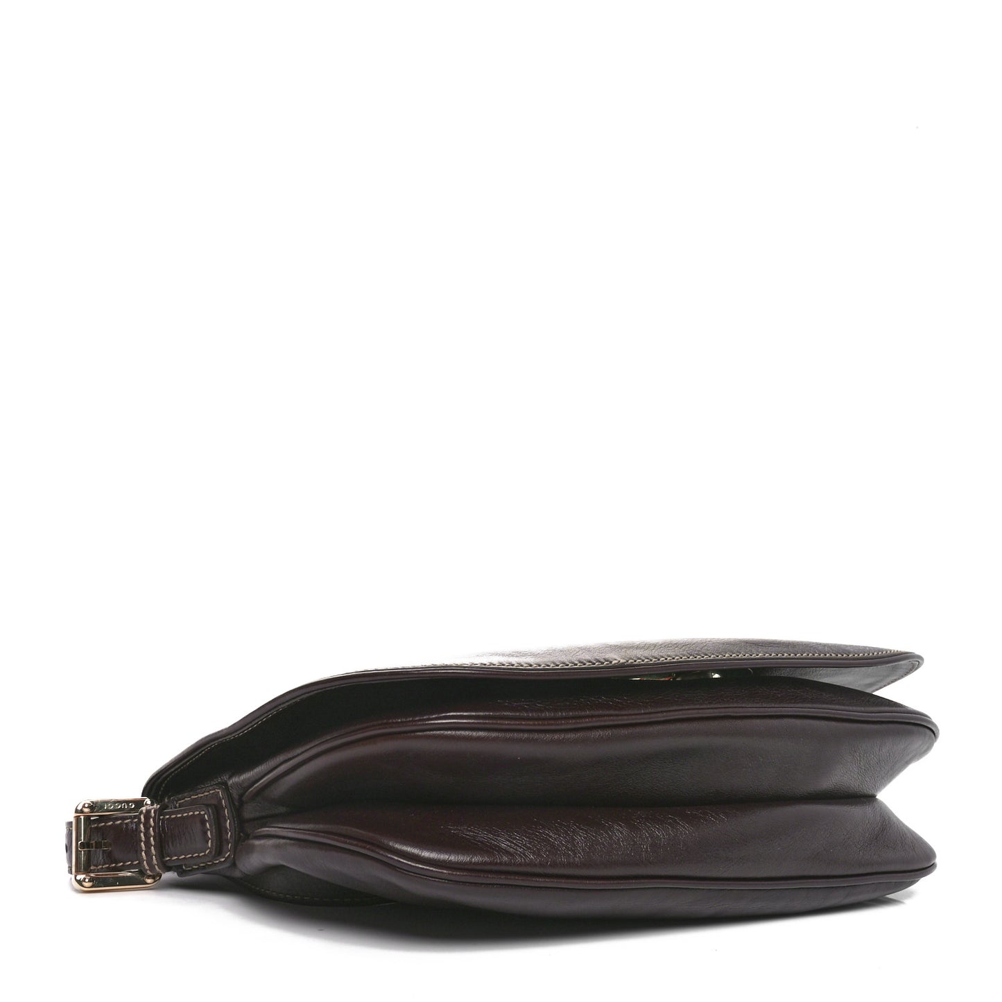Calfskin Web Small Britt Shoulder Bag Brown