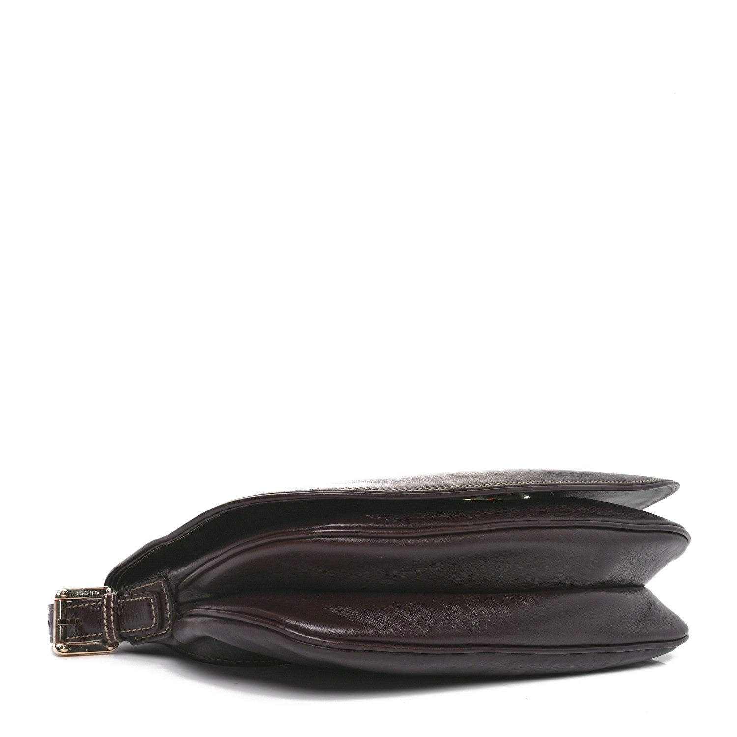 Gucci Calfskin Web Small Britt Shoulder Bag Brown 4 of 10