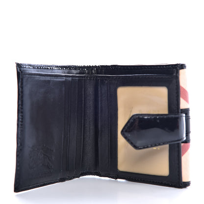 Burberry Supernova Check Compact Wallet Black 4 of 11