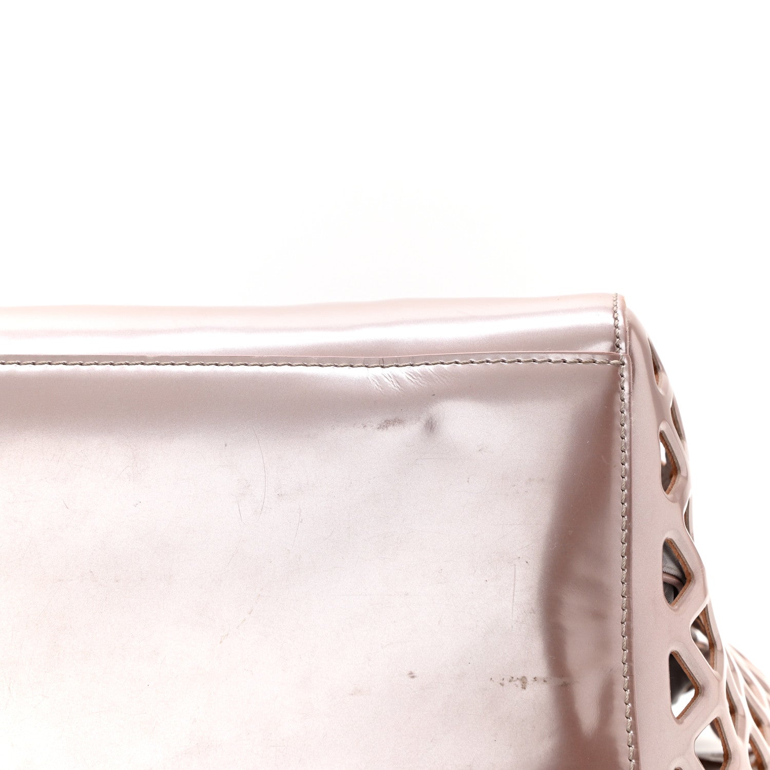 Louis Vuitton Metallic Patent Reef Jelly Basket MM Pink 11 of 14