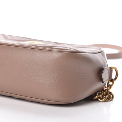 Gucci Calfskin Matelasse Small GG Marmont Chain Shoulder Bag Porcelain Rose 11 of 11