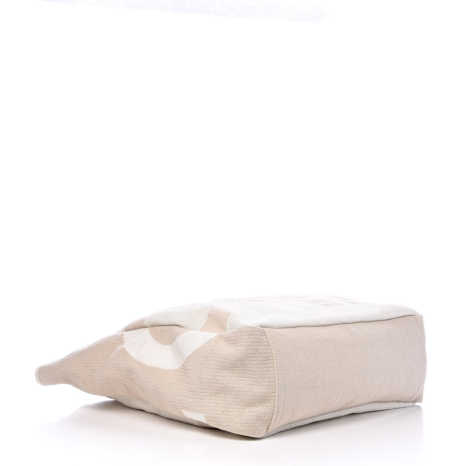 Chanel Canvas Large Shopping Tote White Beige 4 of 12