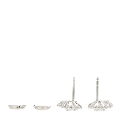 Tiffany Platinum Diamond 1.56ctw Cluster Earrings 3 of 5