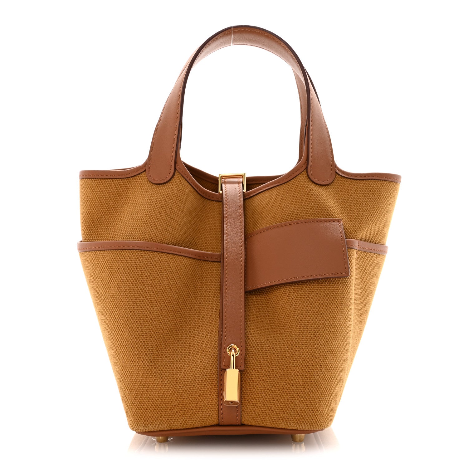 Hermes Toile Goeland Swift Cargo Picotin Lock 18 Desert Gold 1 of 11