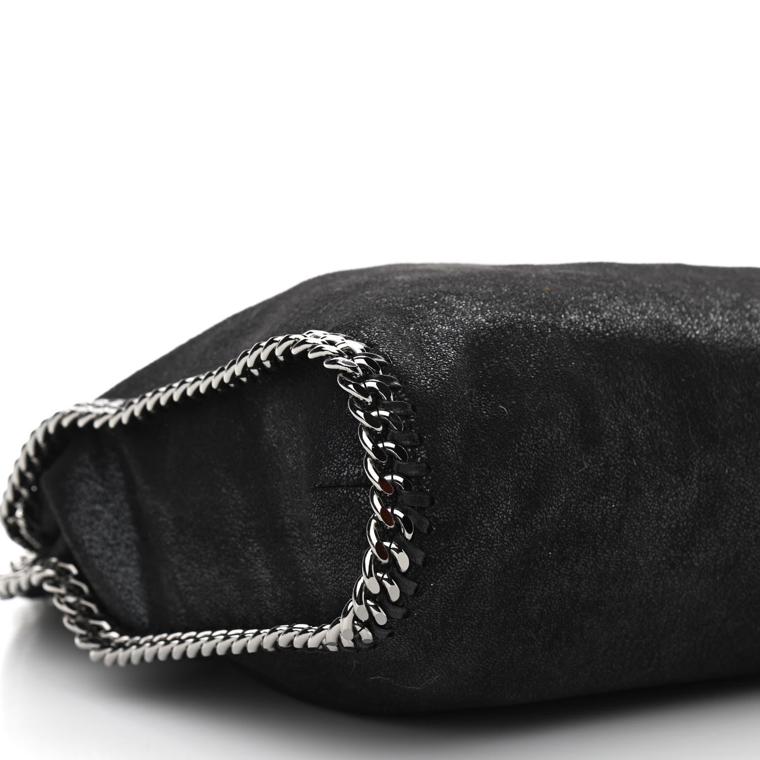 Stella McCartney Shaggy Deer Falabella Fold Over Tote Black 8 of 9