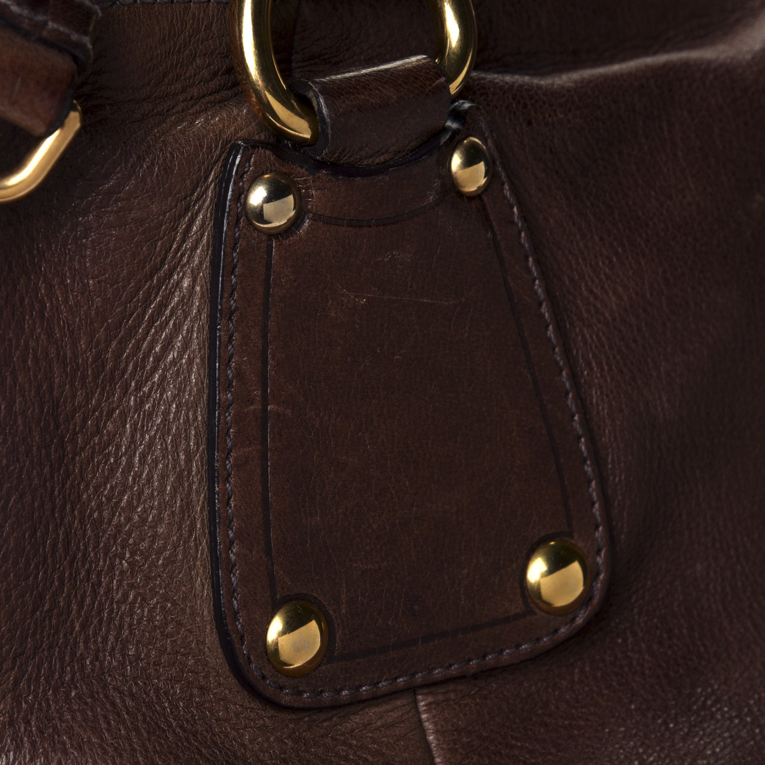 Prada Cervo Shine Tote Pietra 7 of 10