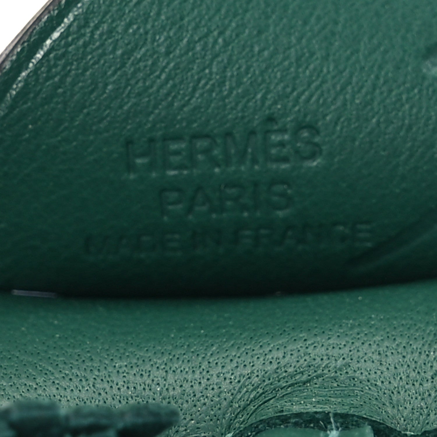 Hermes Milo Lambskin Grigri Rodeo Pegase Horse Bag Charm PM Vert Moyen 3 of 5