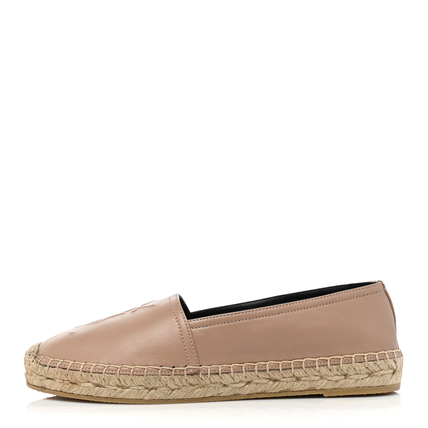 Lambskin Monogram Espadrilles 36 Nude