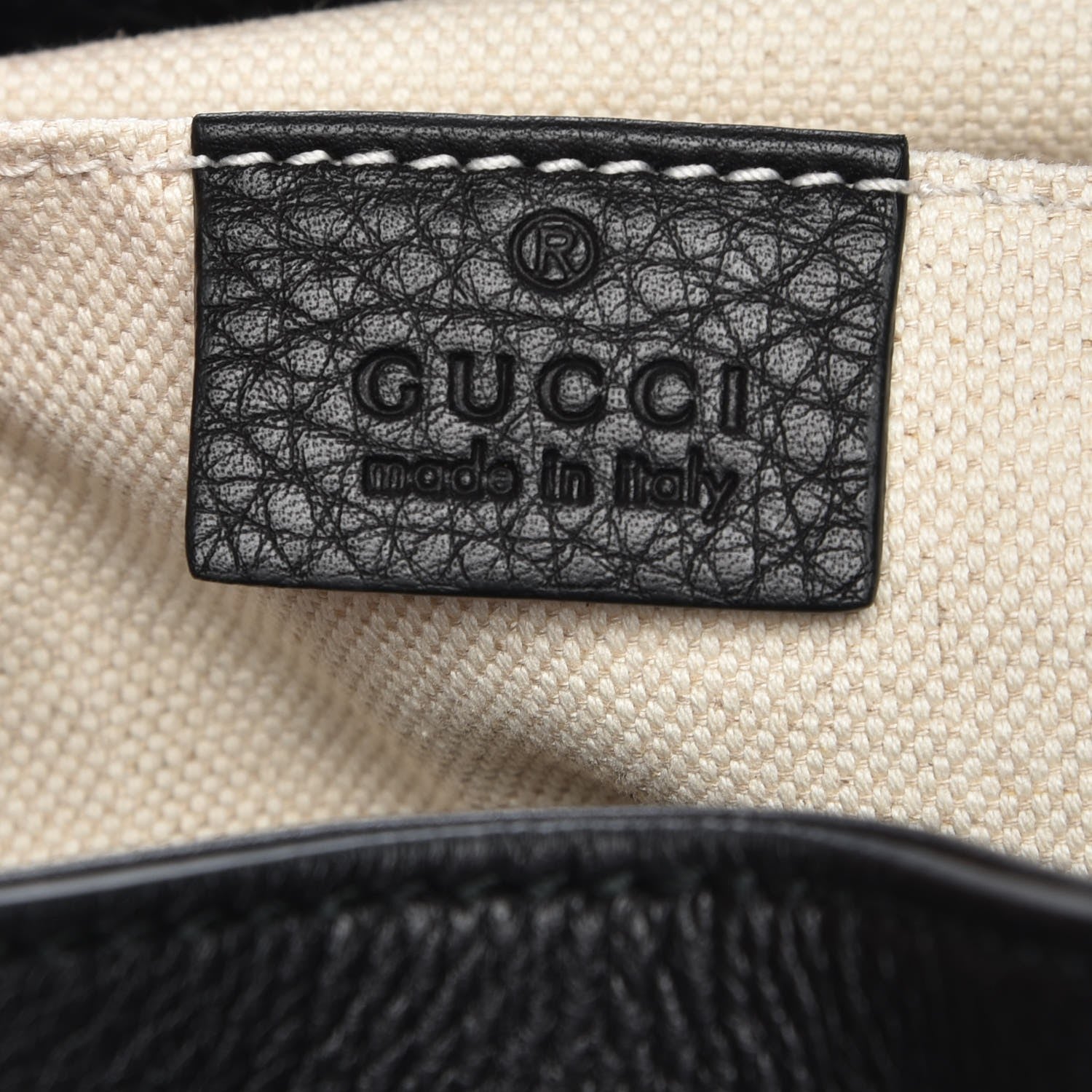 Gucci Cellarius Calfskin Medium Bamboo Backpack Black 6 of 7