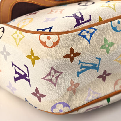 Louis Vuitton Monogram Multicolor Gracie MM White 6 of 7