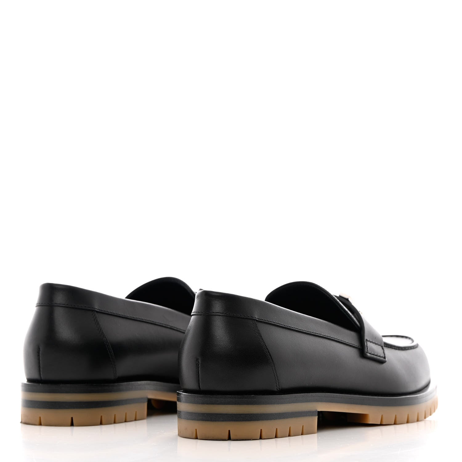 Hermes Calfskin Womens Faubourg Loafers 35 Black 4 of 12
