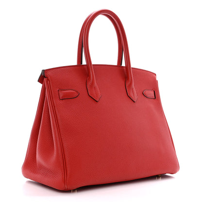 Hermes Togo Birkin 30 Rouge Casaque 3 of 11