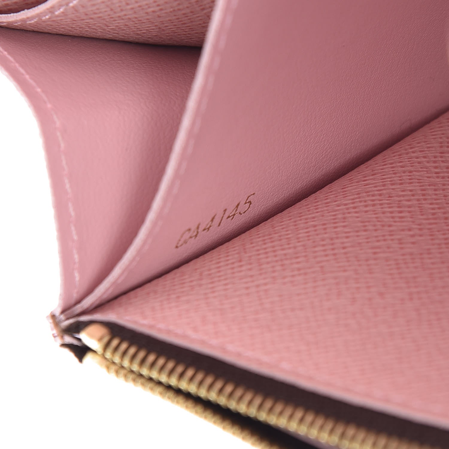 Louis Vuitton Damier Ebene Caissa Wallet Rose Ballerine 7 of 10