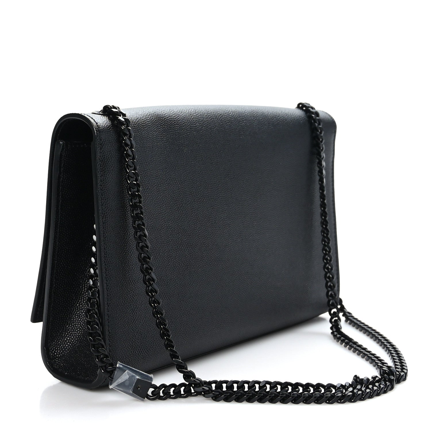 Saint Laurent Grain De Poudre Medium Classic Monogram Monochrome Kate Satchel Black 3 of 10